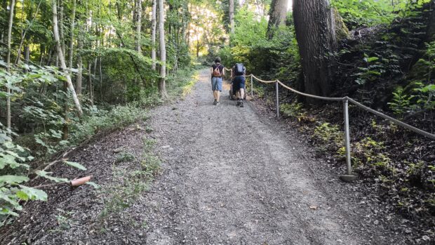 Der Weg wird steiler und steiler