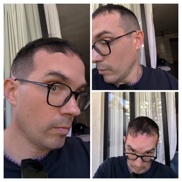 Neue Frisur, gleiches Modell